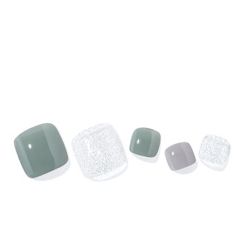 ohora Semi Cured Gel Pedicure Strips P Ice Mint folii autocolante pentru unghii pentru picioare